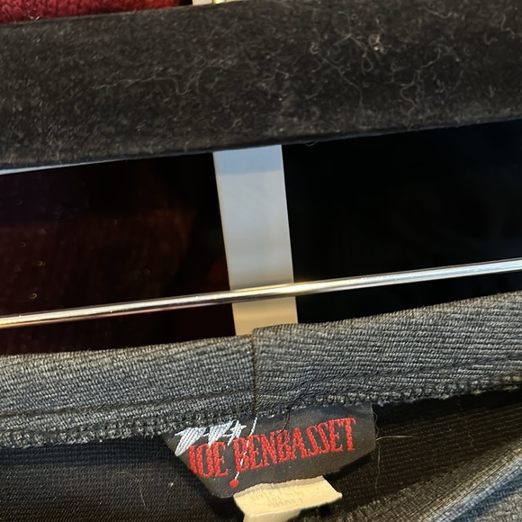 Joe Benbasset charcoal gray flared pull on elastic waistband pants size S - Picture 2 of 3